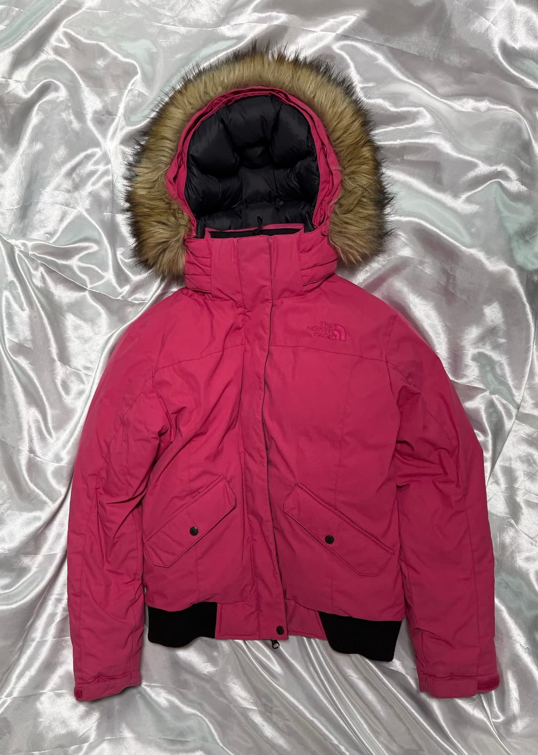 무배) 노스페이스 핫핑크 분홍 퍼 숏패딩 빈티지 95 맥머도 N2B 상품이미지1