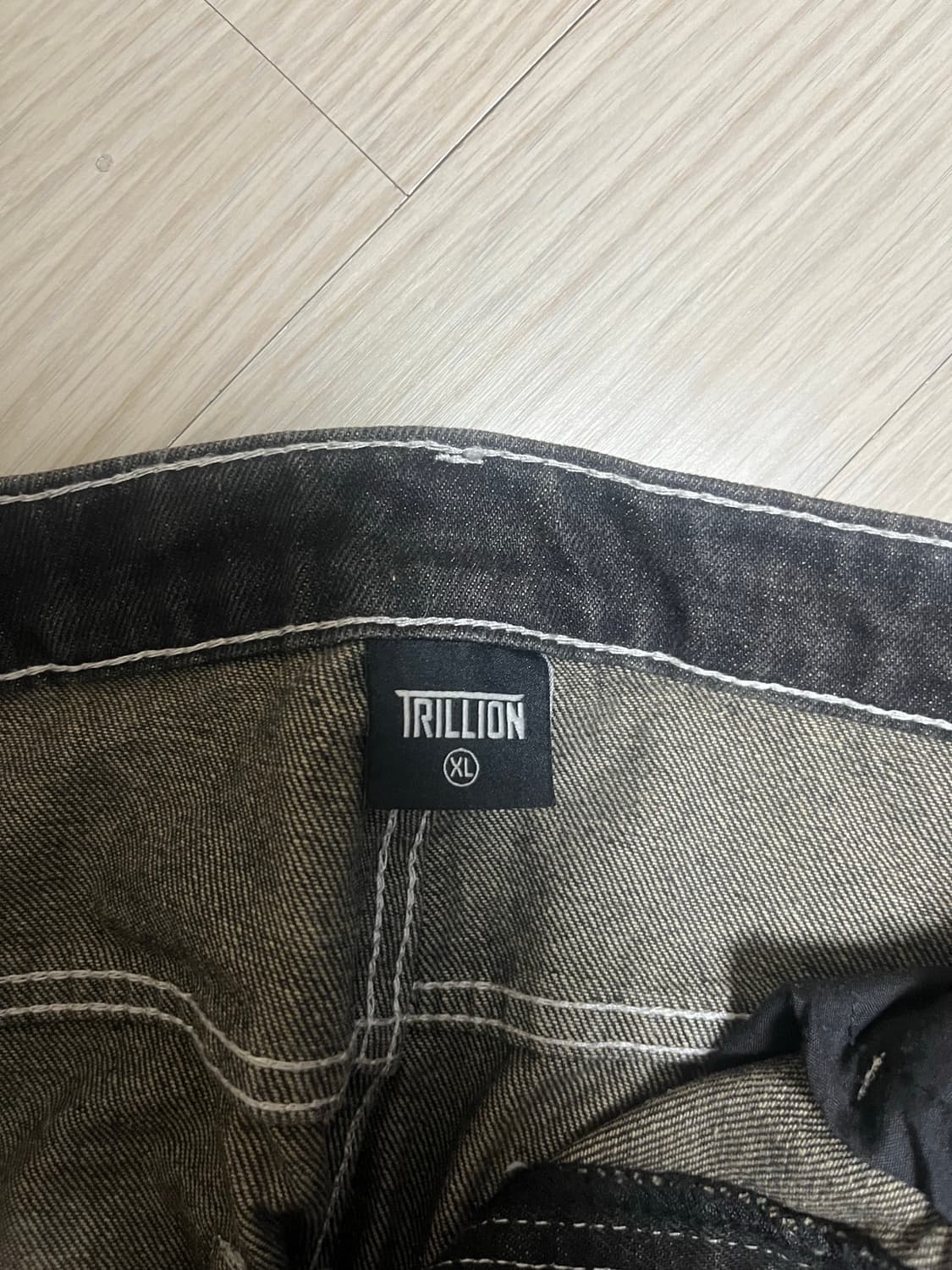 trillion 흑청 데님 팬츠 상품이미지3