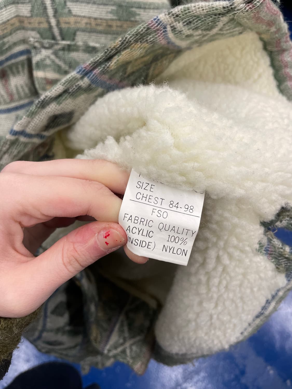 Japanese vtg 나바호 양털 플란넬 셔츠 상품이미지9