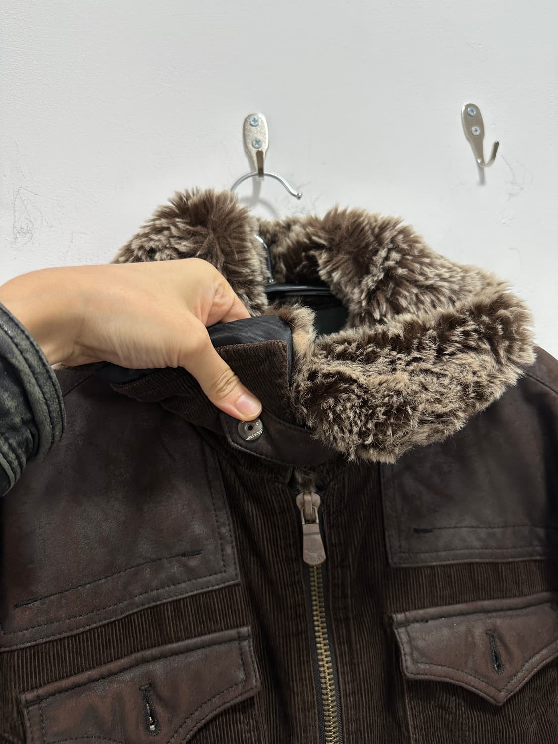 Vintage fur corduroy jacket 상품이미지7