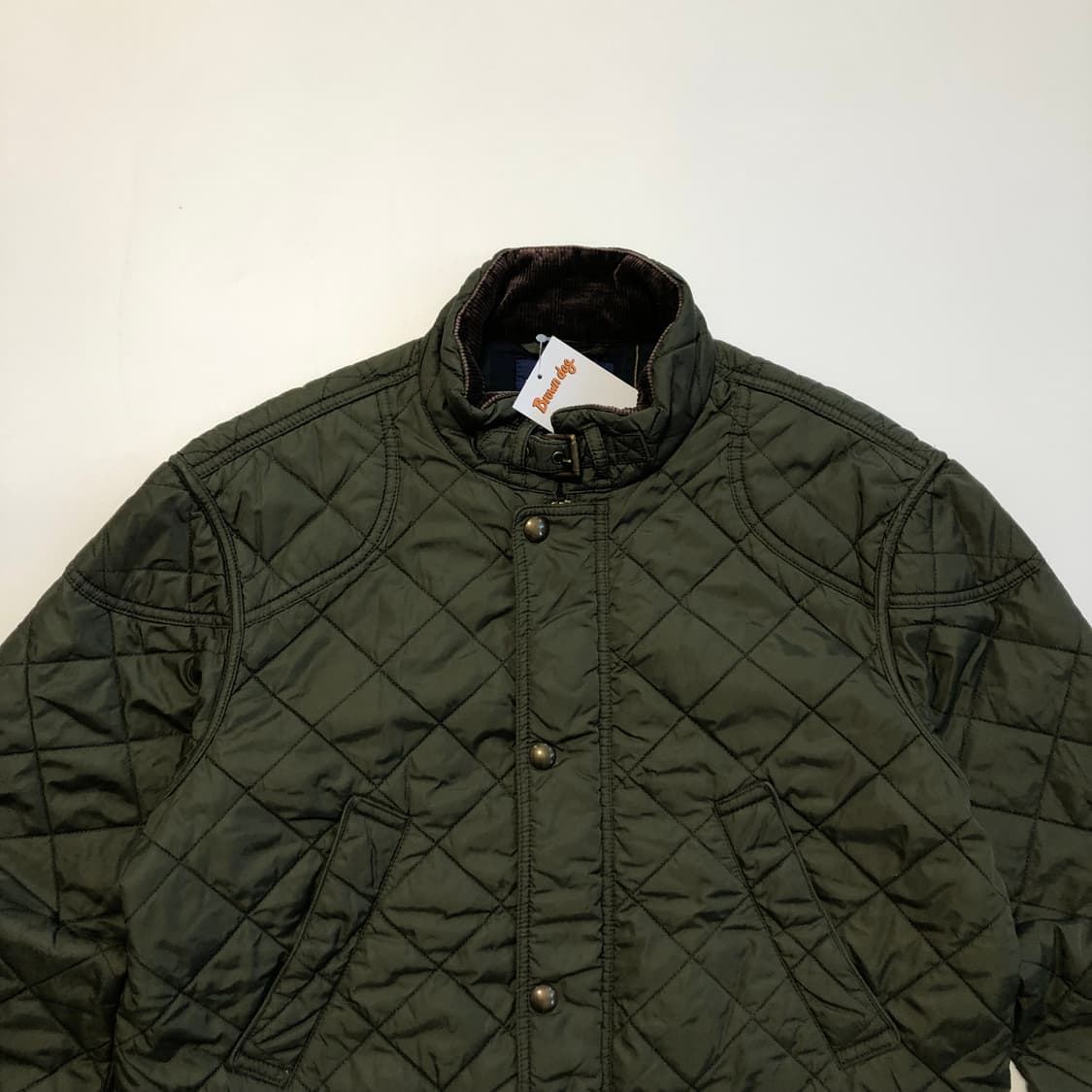 폴로 랄프로렌 퀄티드 패딩자켓 카키  상품이미지4