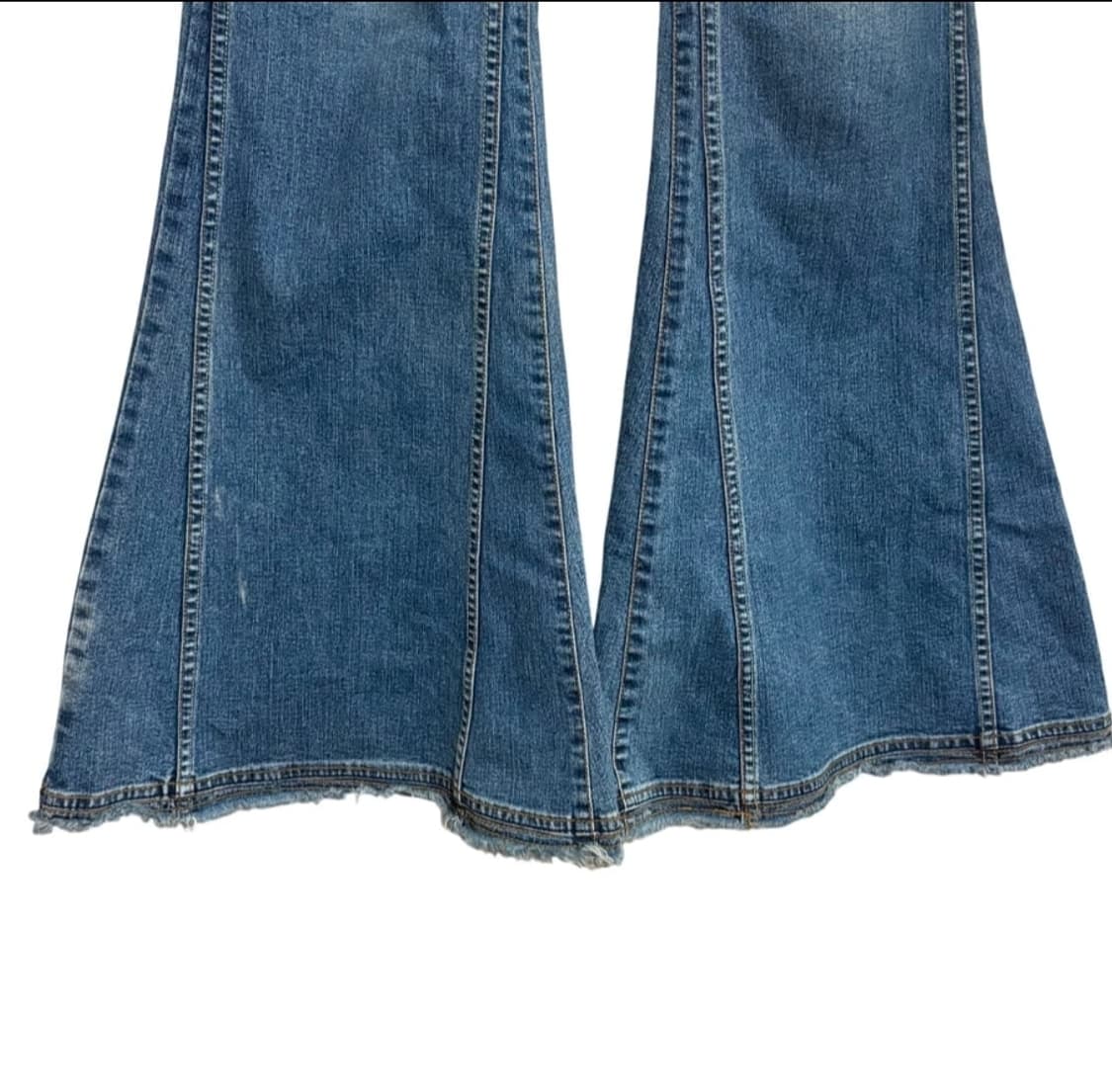 빈티지 빅 벨바텀 풀레어 데님팬츠 29 히피웨스턴 vkei 상품이미지4