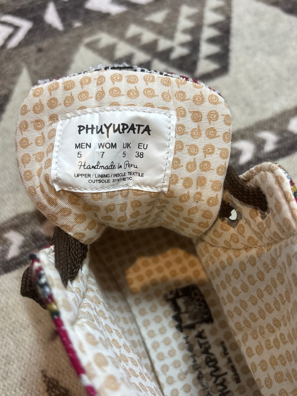 PHYNMPATA 페루 핸드메이드 하이탑 스니커즈 상품이미지7