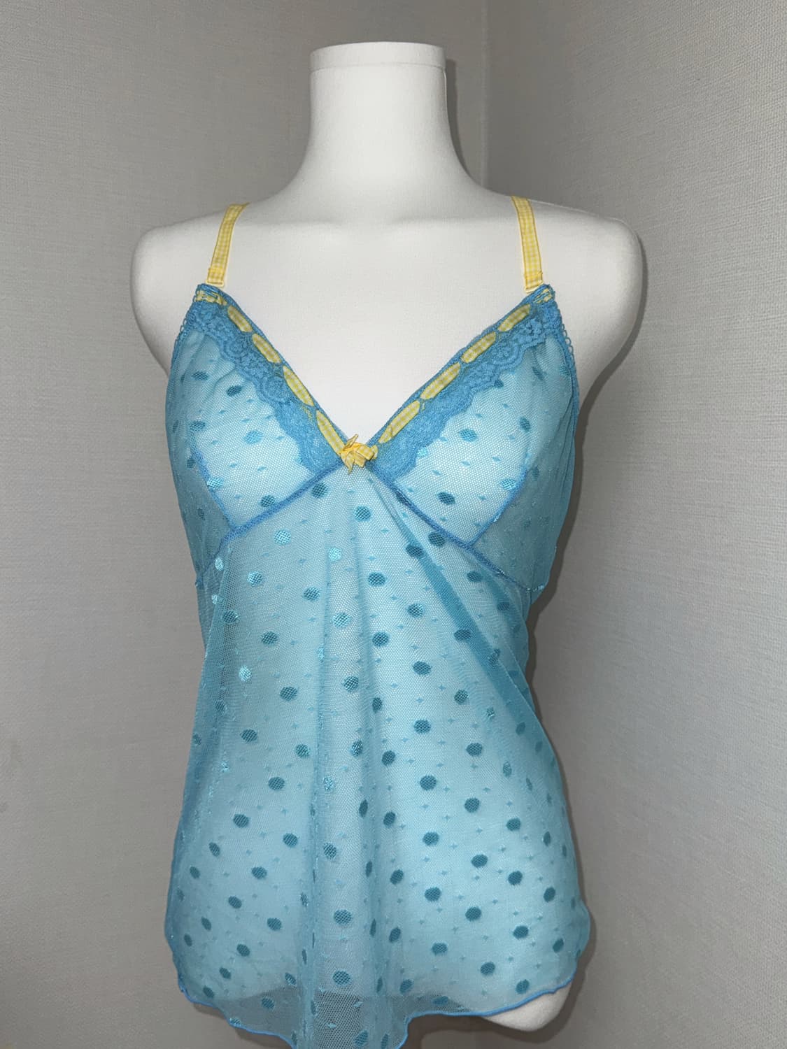 Blue Layered Dot Sleeveless 상품이미지2