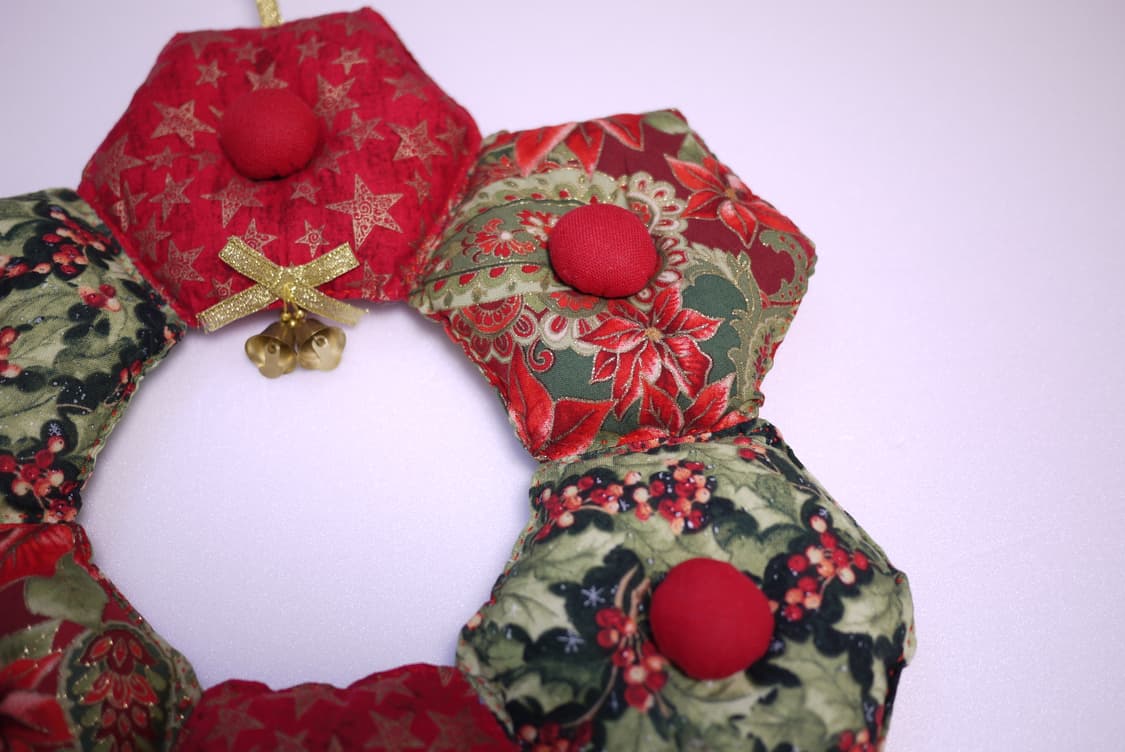 크리스마스 핸드메이드 패치워크 리스 상품이미지2