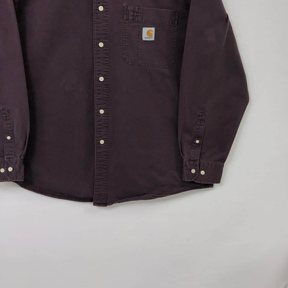 Xxl 칼하트 버건디 워크 셔츠 상품이미지4
