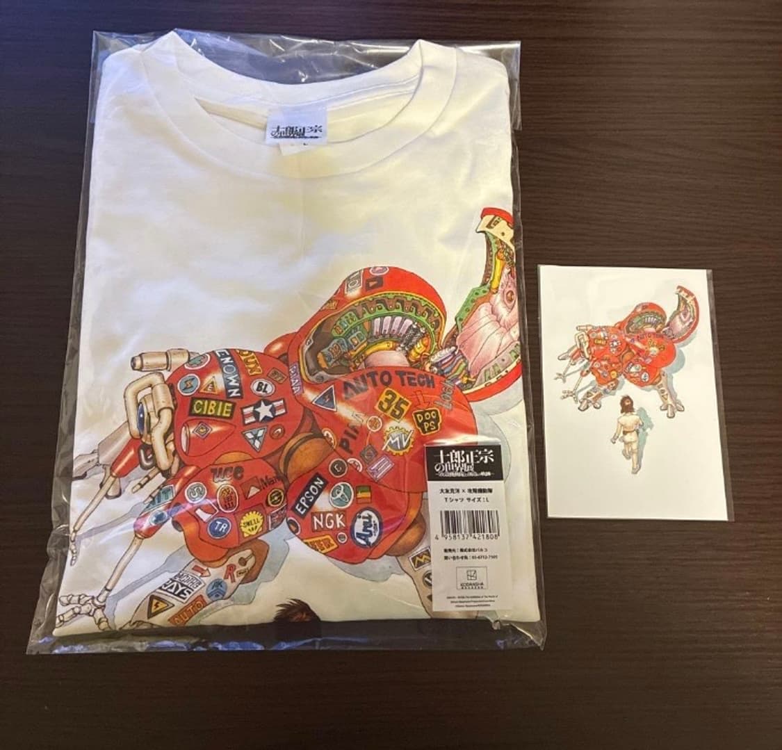 아키라 x 공각기동대 시로 마나무네의 세계전 콜라보 티셔츠 상품이미지2