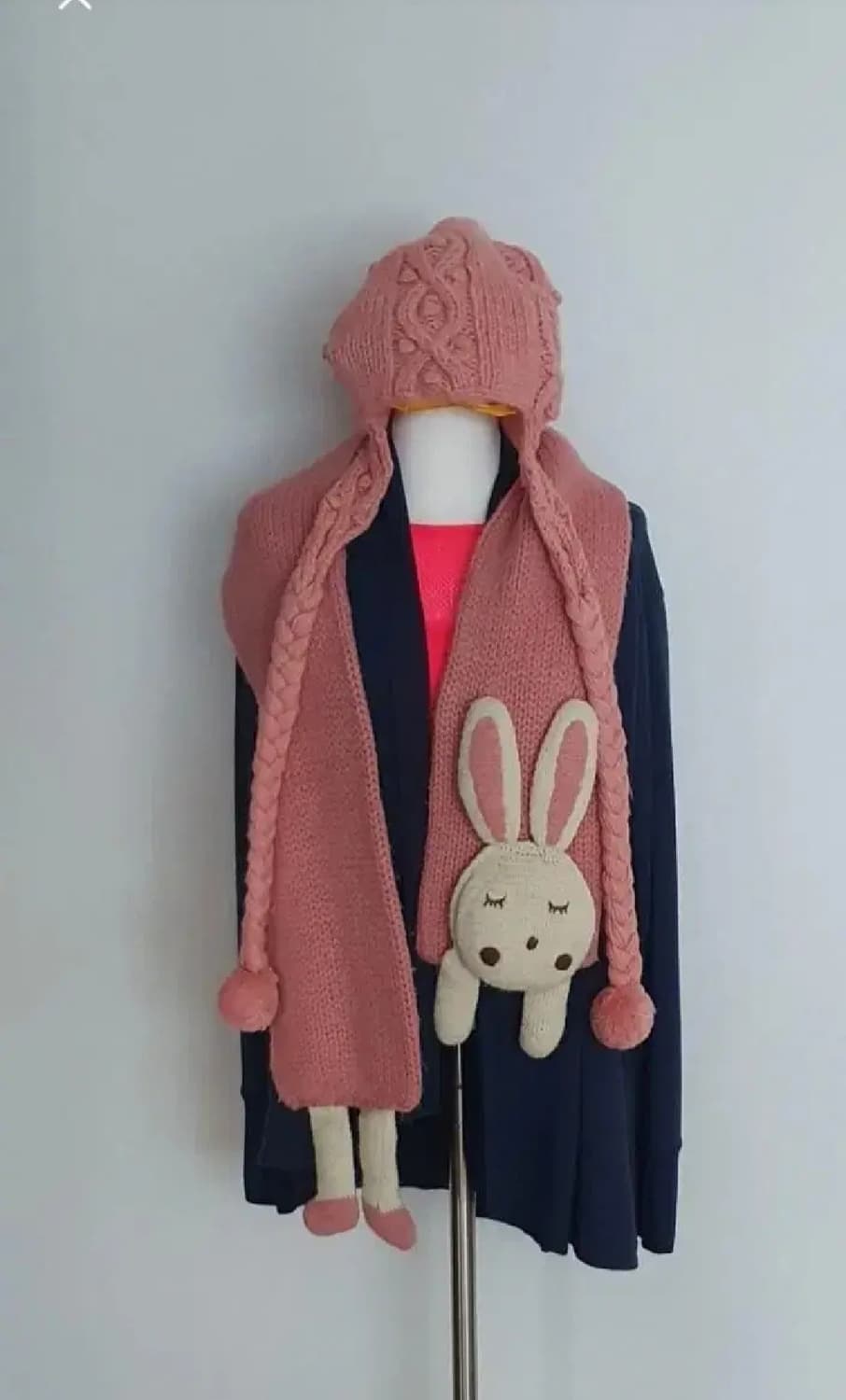 인디핑크 토끼 모자 목도리세트 광고촬영용 소품 10만원세트 상품이미지8