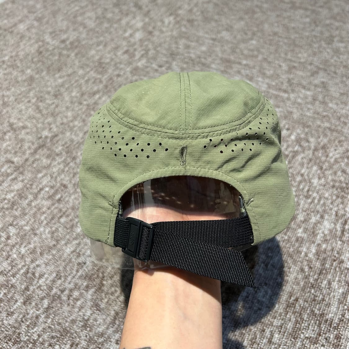 노스페이스 올리브 메쉬 기어 볼캡 모자 나일론쉘 캡 상품이미지4