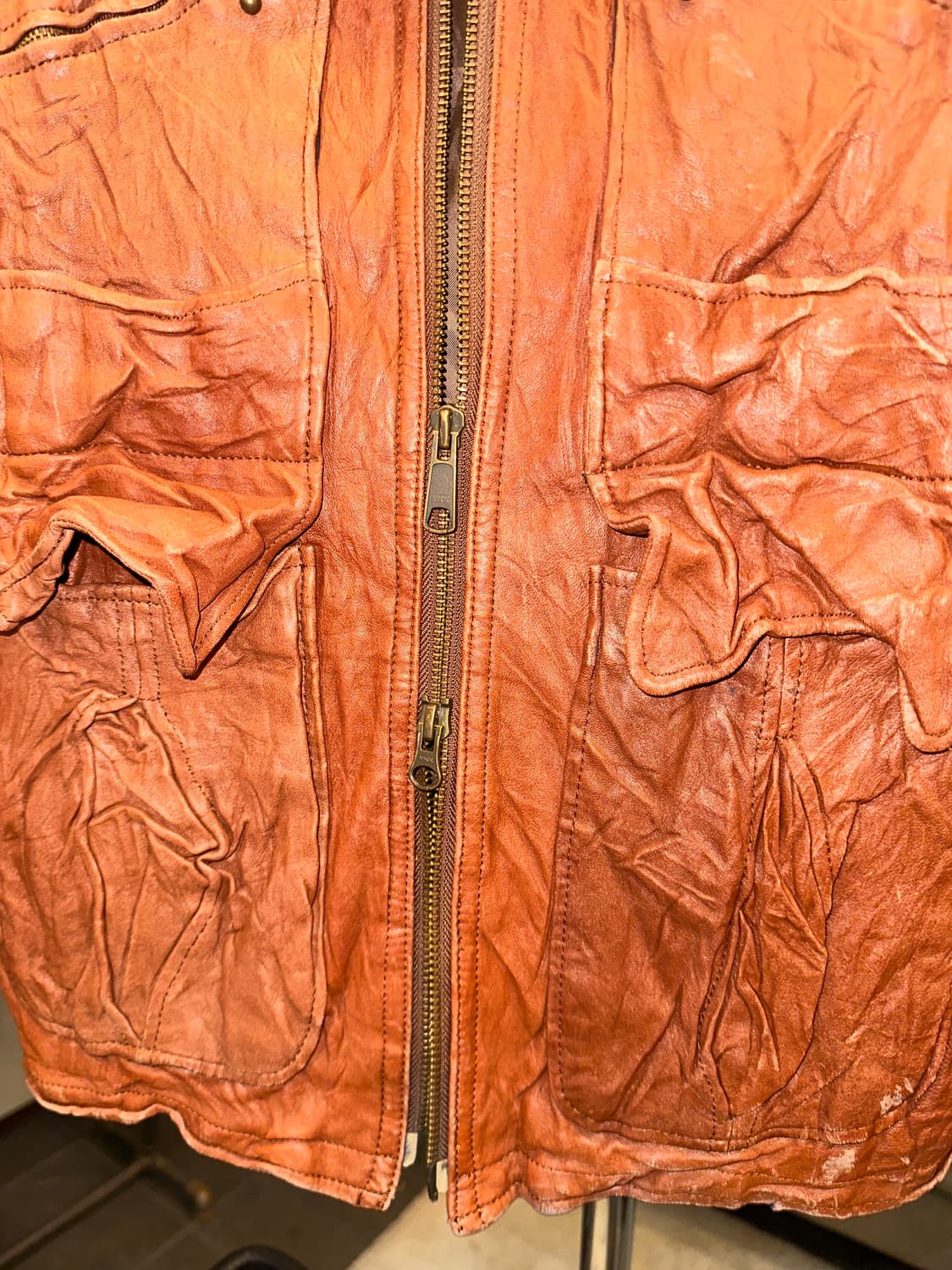 Slap shot multi pocket lambskin jacket 상품이미지7