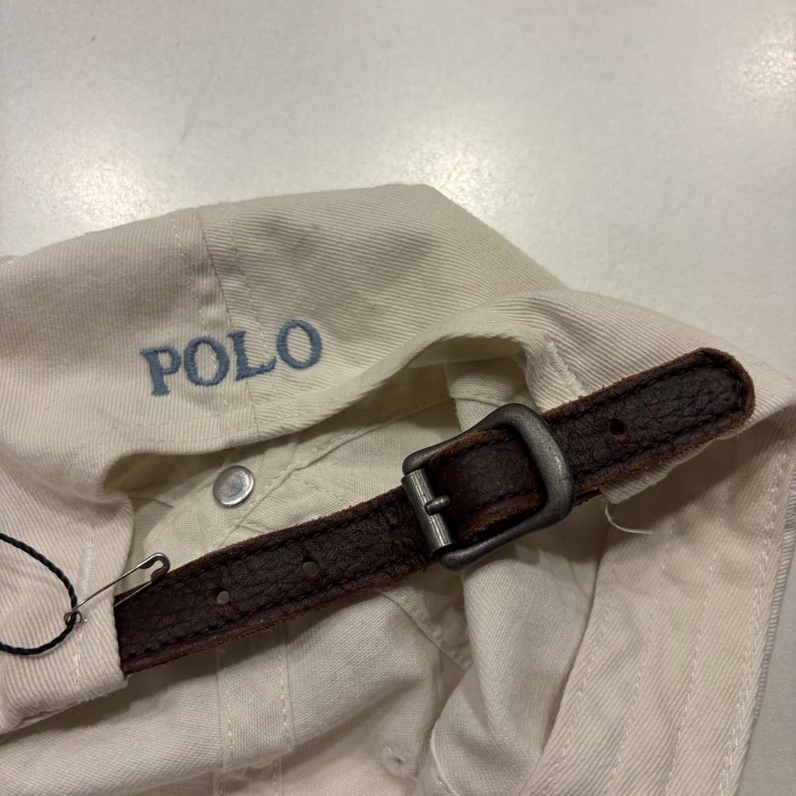 폴로 랄프로렌 포니 화이트  볼캡 모자 상품이미지3