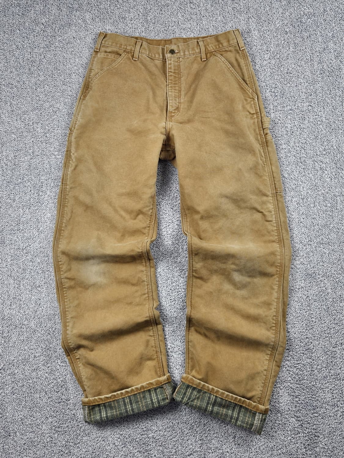 칼하트 헤비 플란넬 캔버스 카펜터 팬츠 ( 32 X 34 )/ 10046 상품이미지1