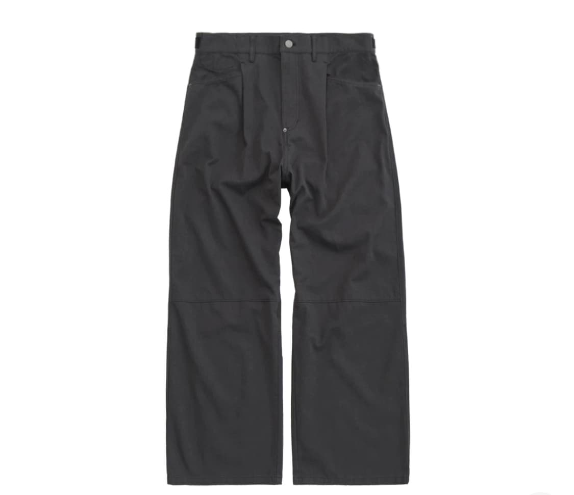 [2]폴리테루 원 턱 고시마 팬츠 딥 차콜 상품이미지1