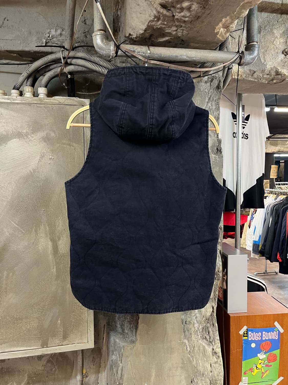 사사프라스 버튼 후드 베스트 네이비 S #csz1889 상품이미지2