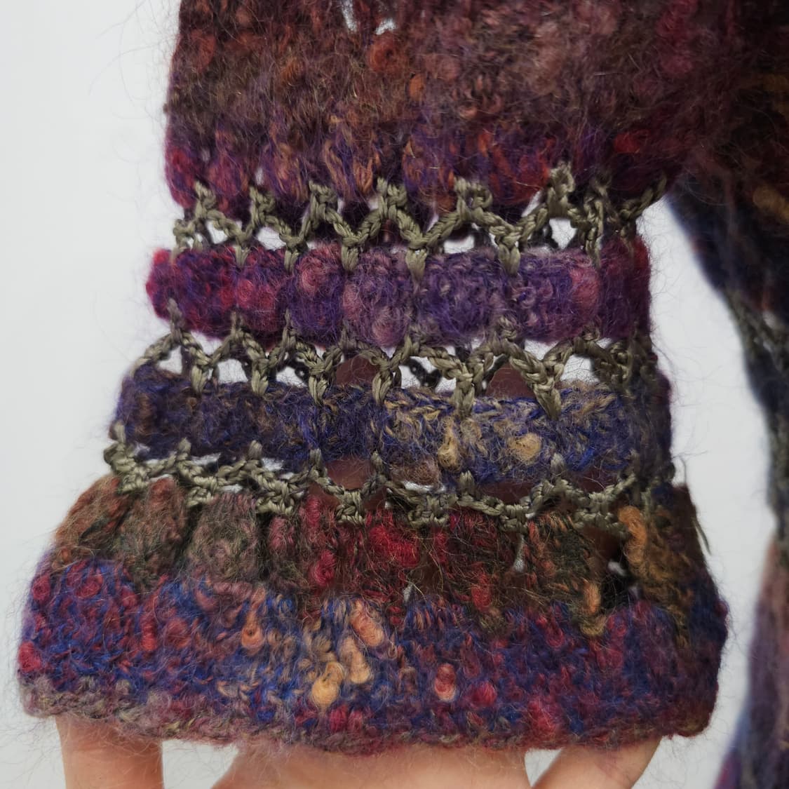 빈티지 수공예 멀티컬러 크로셰 롱니트 상품이미지8