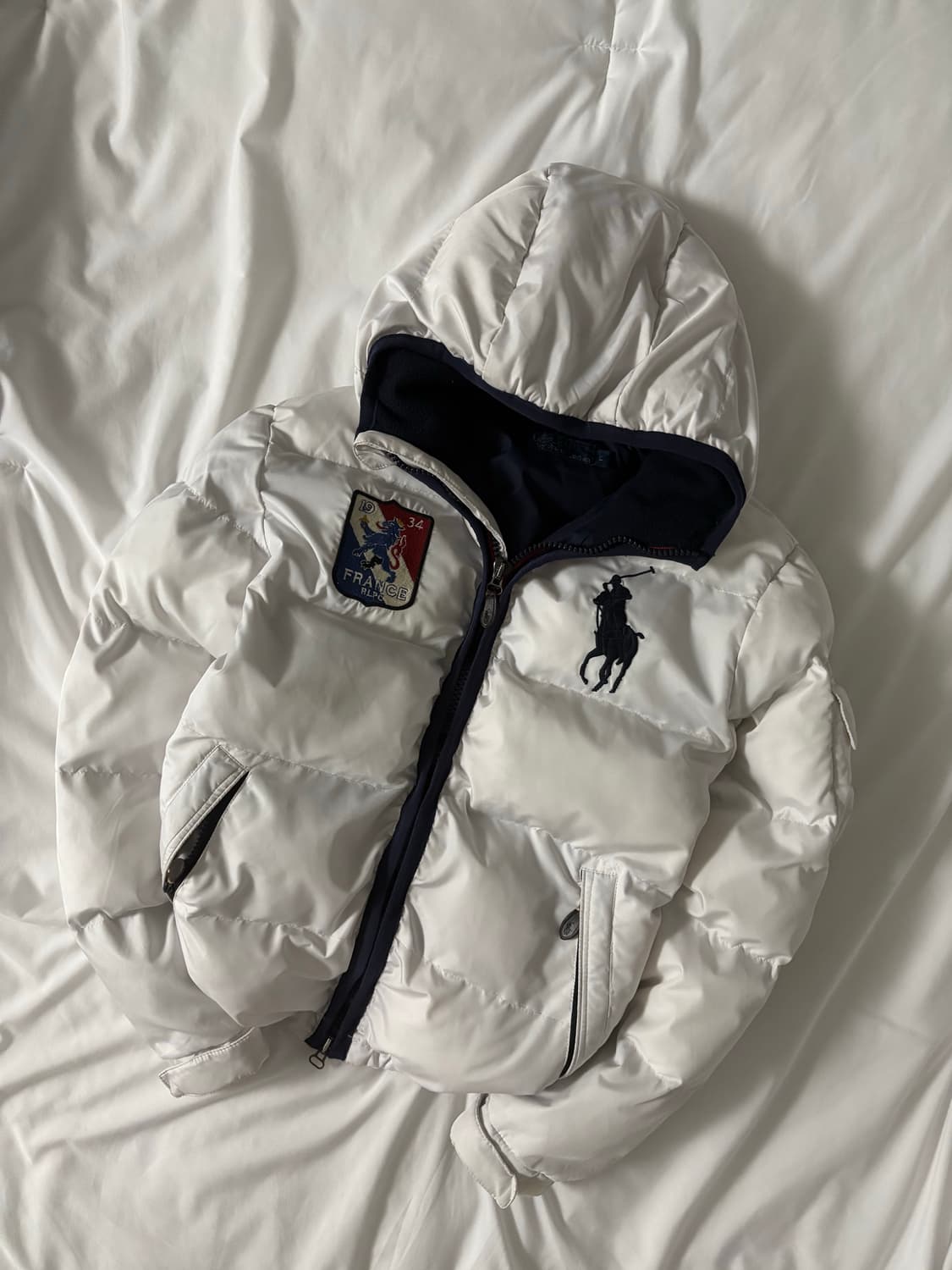 폴로 빅포니 프랑스 패딩 화이트 (유일매물) 상품이미지2
