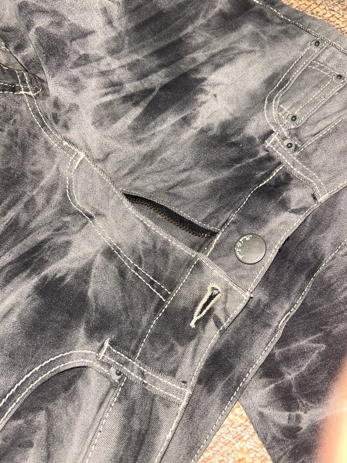 고스 메드펑크 데미지 타이다이 팬츠 상품이미지6