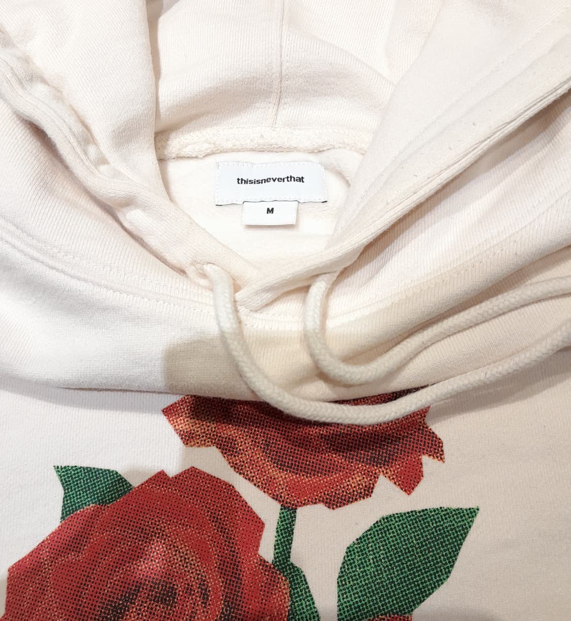 💥디스이즈네버댓 로즈 플라워 후드 아이보리 (M) 상품이미지7