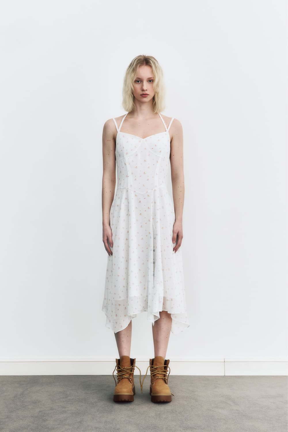 리임 Floral Lingerie Long Dress (네크홀더끈 분실) 상품이미지3