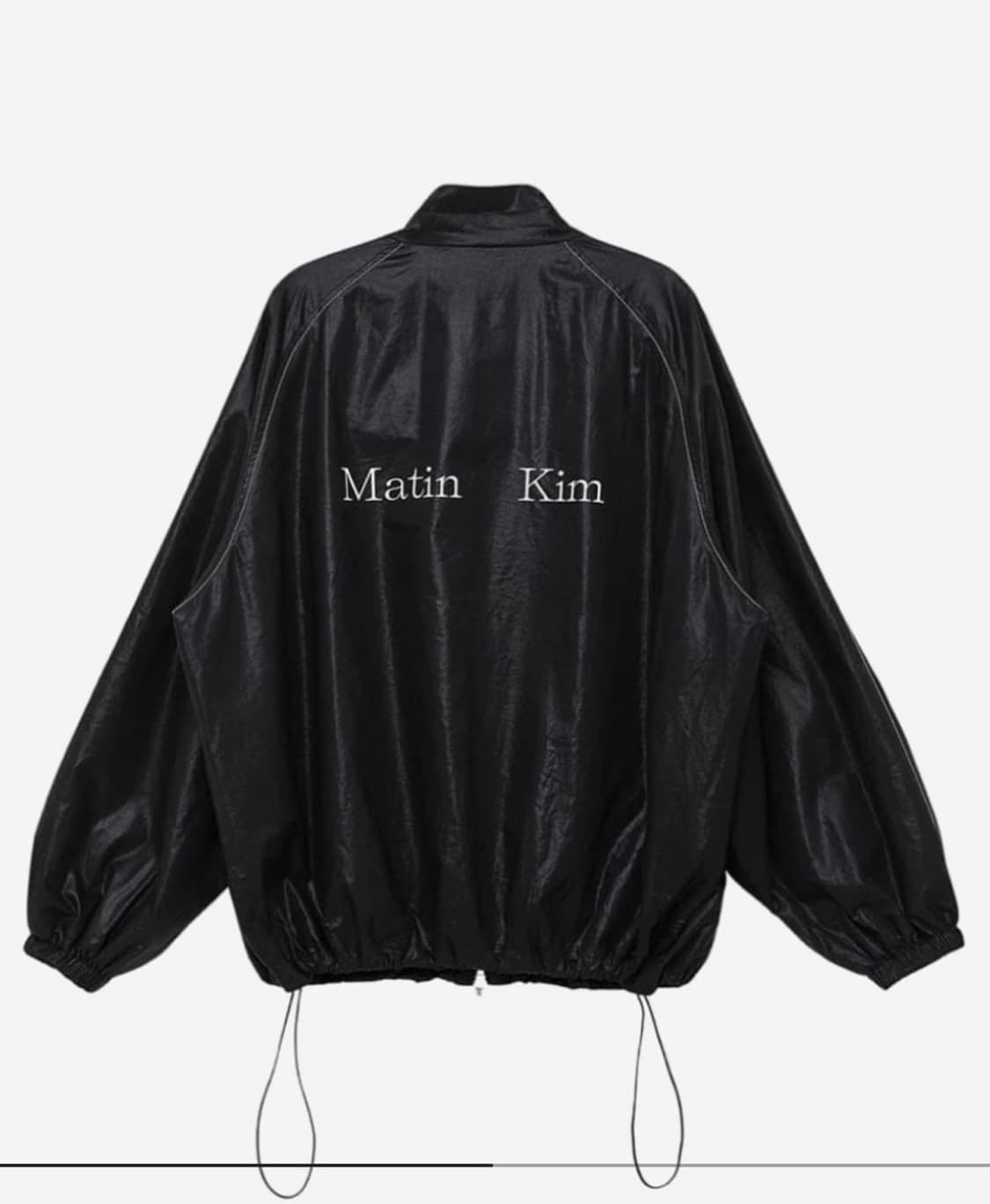 Matin Kim 마뗑킴 코팅 블랙 바람막이 자켓 상품이미지3