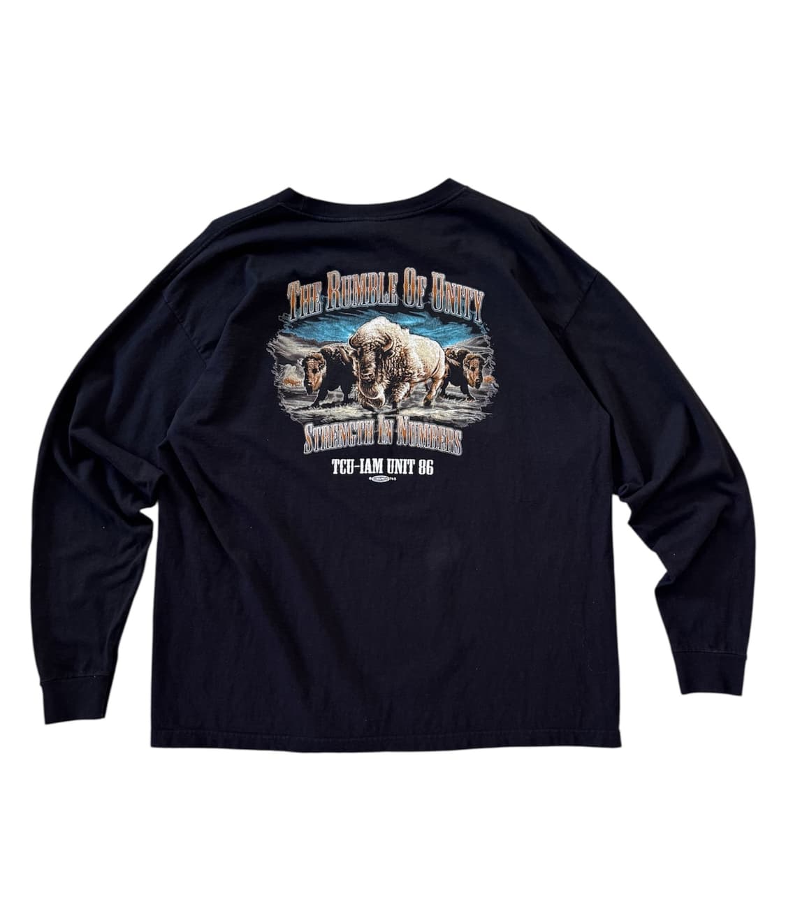 00s BAYSIDE 프린팅 롱슬리브 made in usa 상품이미지1