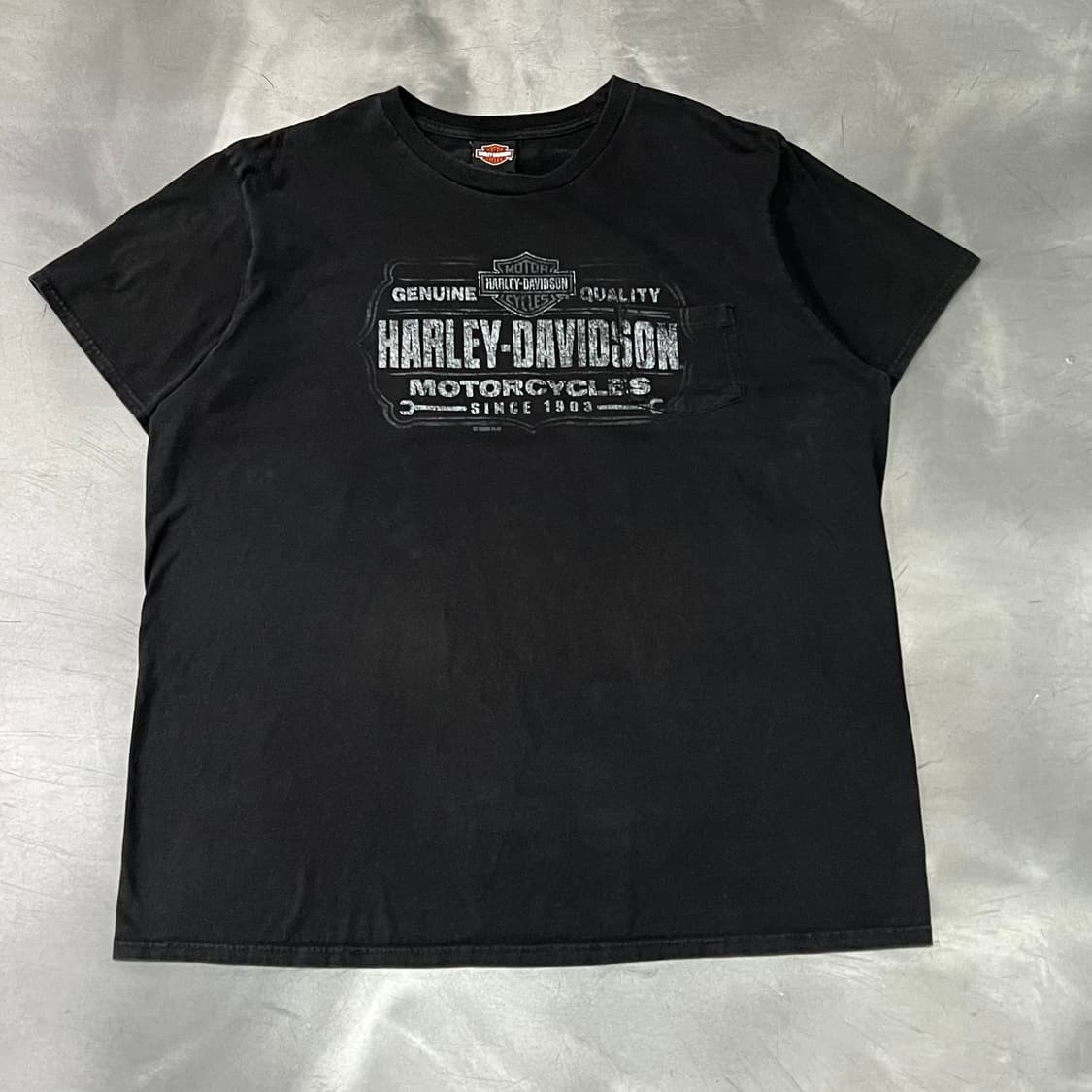  할리데이비슨 프린팅 포켓 반팔티 y15725 상품이미지1
