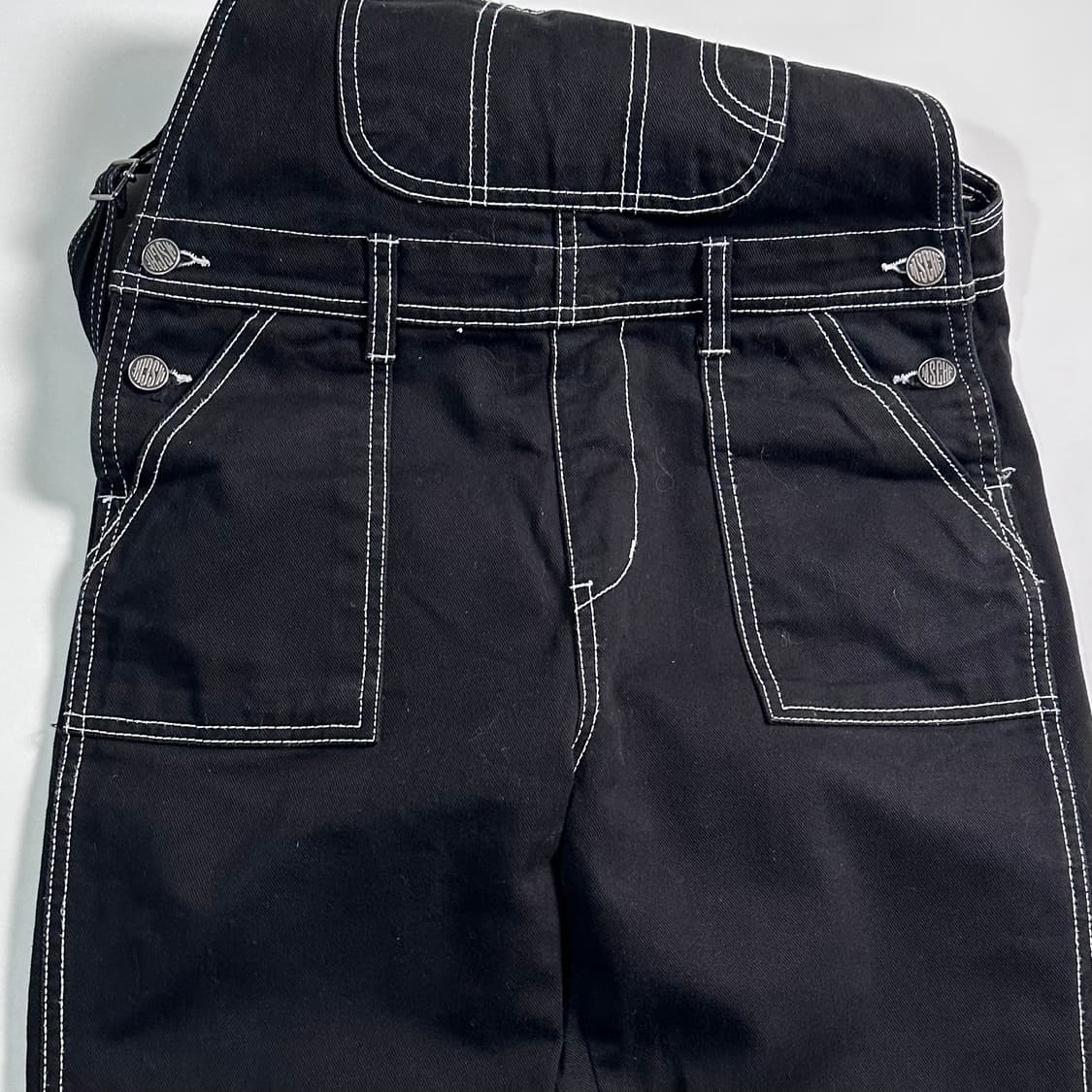 미스치프 블랙 멜빵 오버롤 상품이미지4