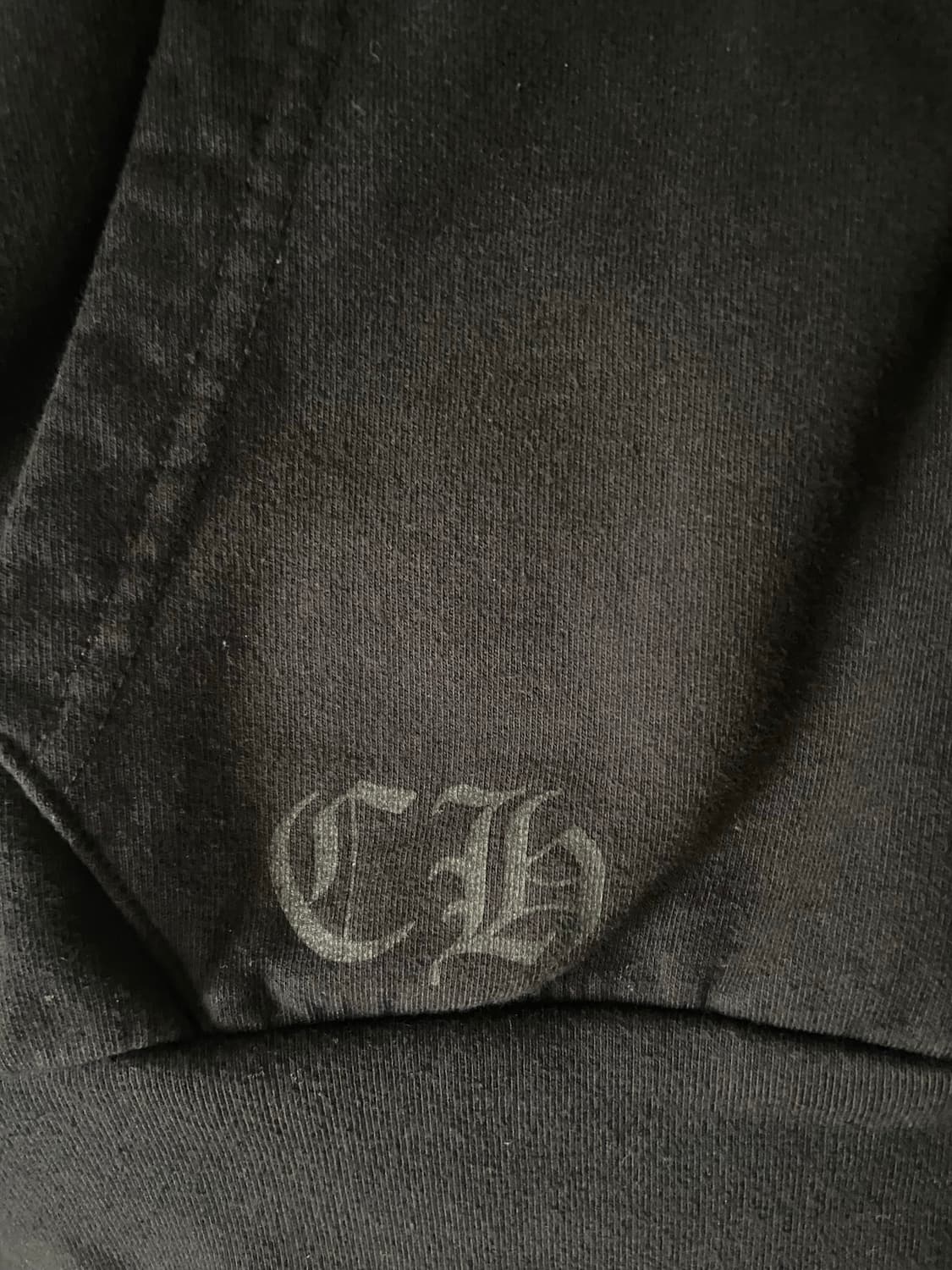 크롬하츠 홀스슈 플로랄 플리스 후드집업 사이즈 s 상품이미지4