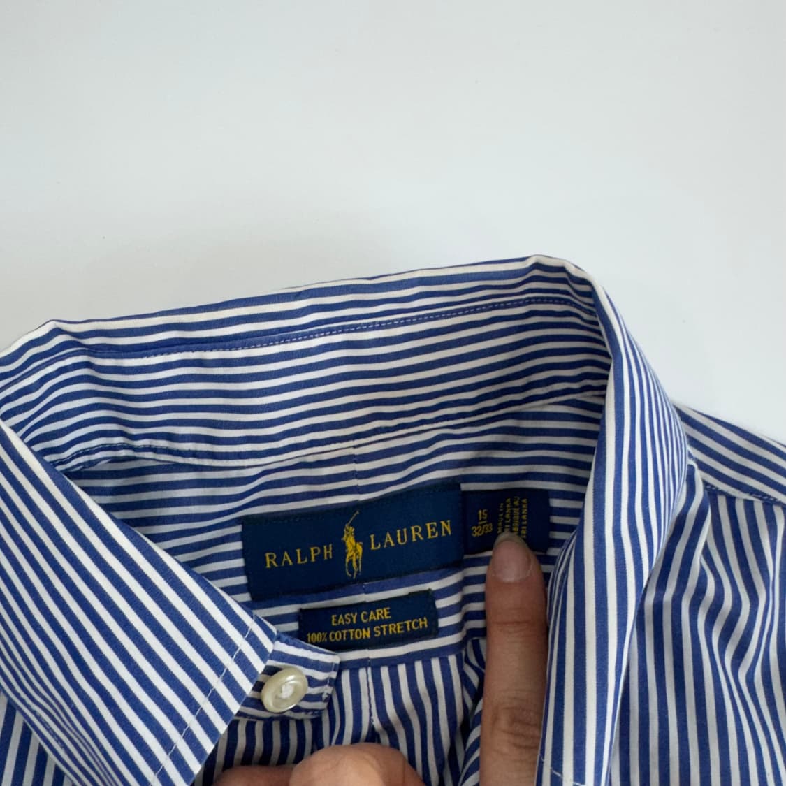 Polo 폴로 네이비 포니 블루 스트라이프 셔츠  상품이미지5