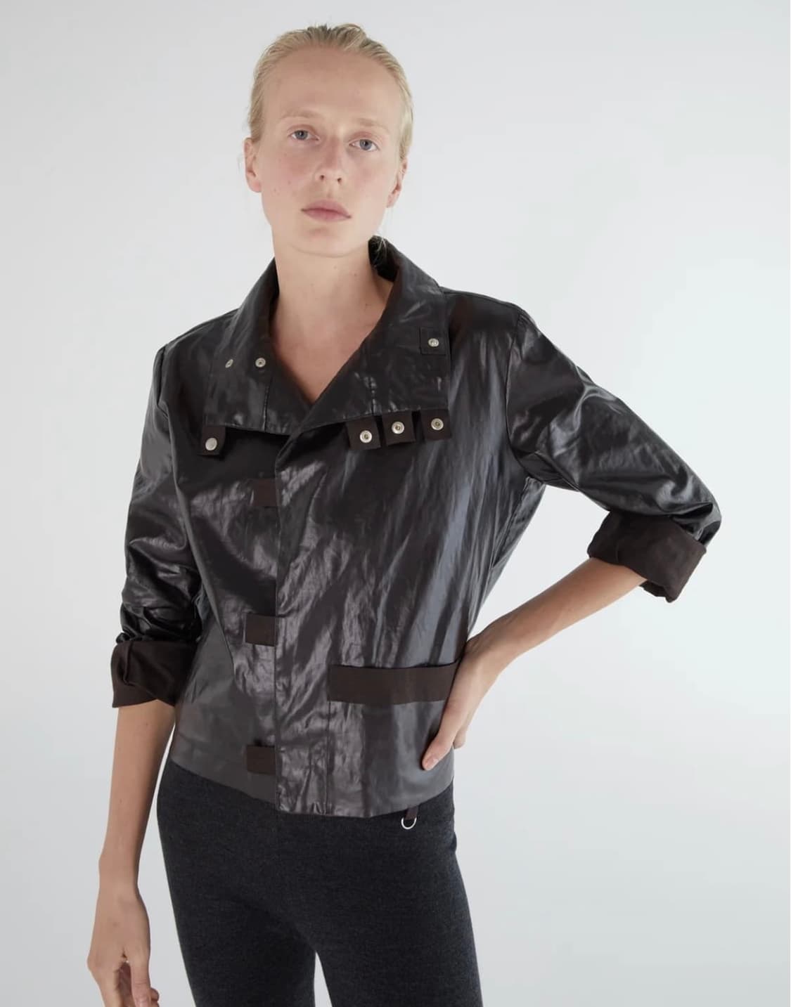 (S,M) 팔로마울 CLAU 스퀘어 컷 자켓 상품이미지3