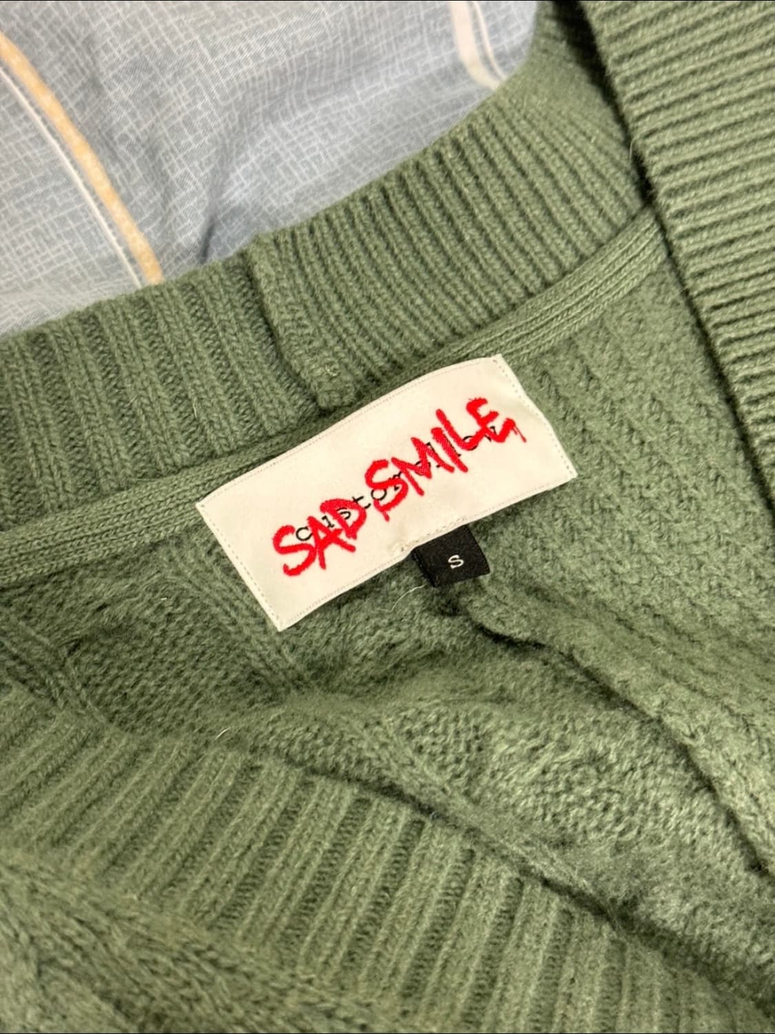 커스텀멜로우 SAD SMILE 가디건 S사이즈 상품이미지3