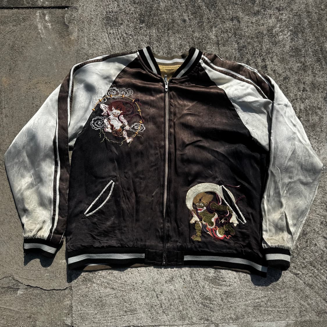 [XXL] Satori 오리엔탈 자수 양면 레이온 스카쟌 상품이미지4