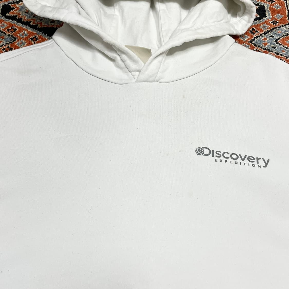 디스커버리 화이트 후드티셔츠 여성100 상품이미지5