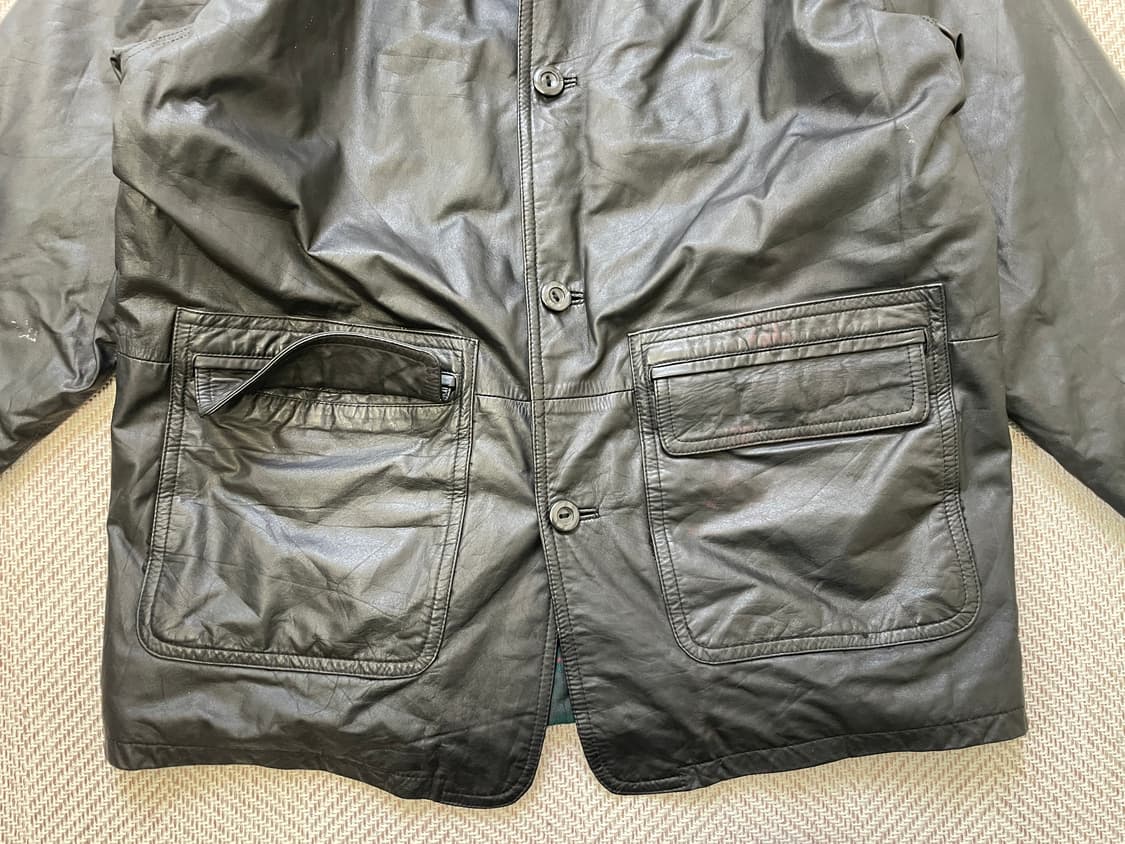 빈티지 양가죽 레더 카 코트  상품이미지4