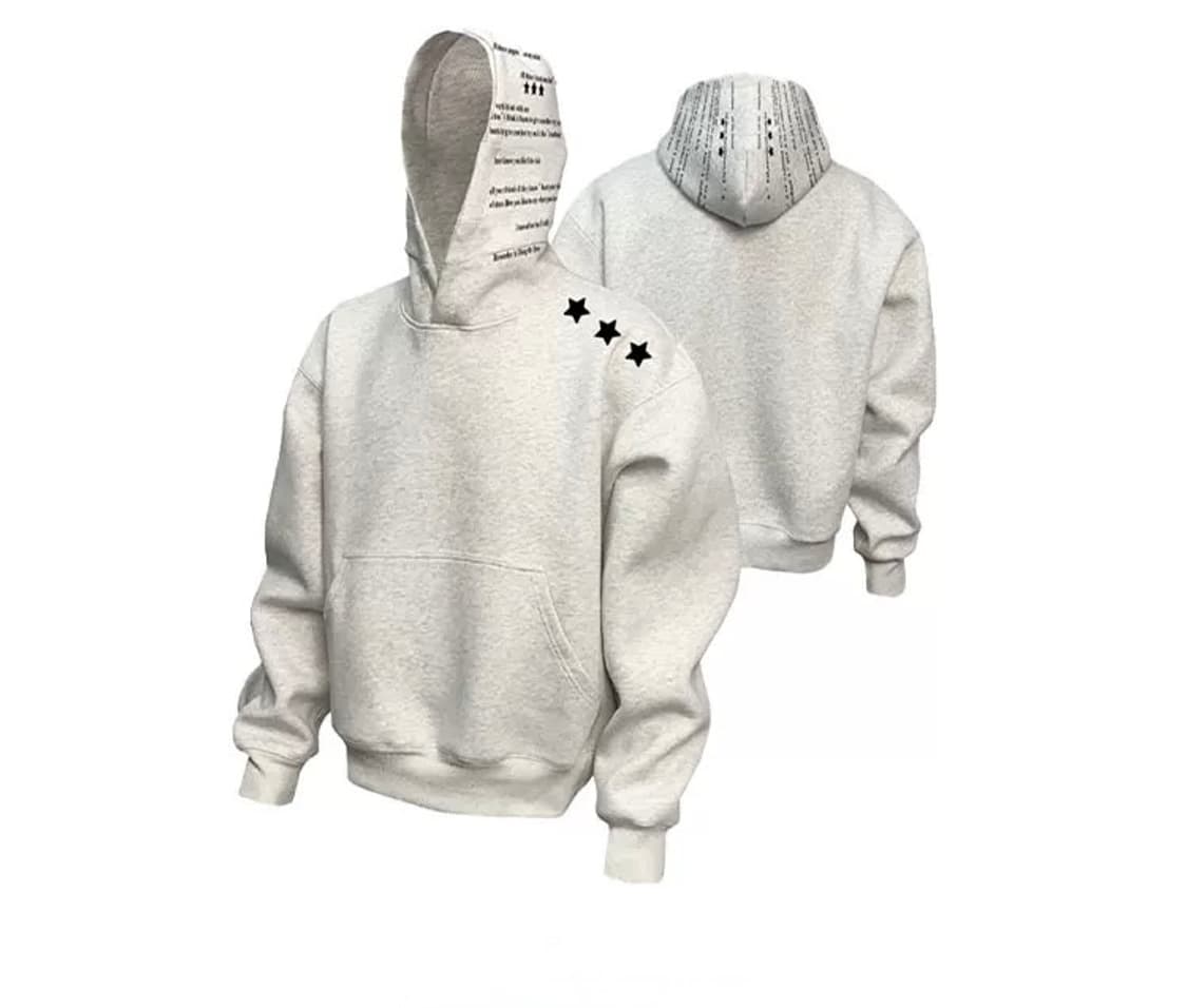 스타 포인트 레터링 후드 오버핏 후드티 상품이미지6