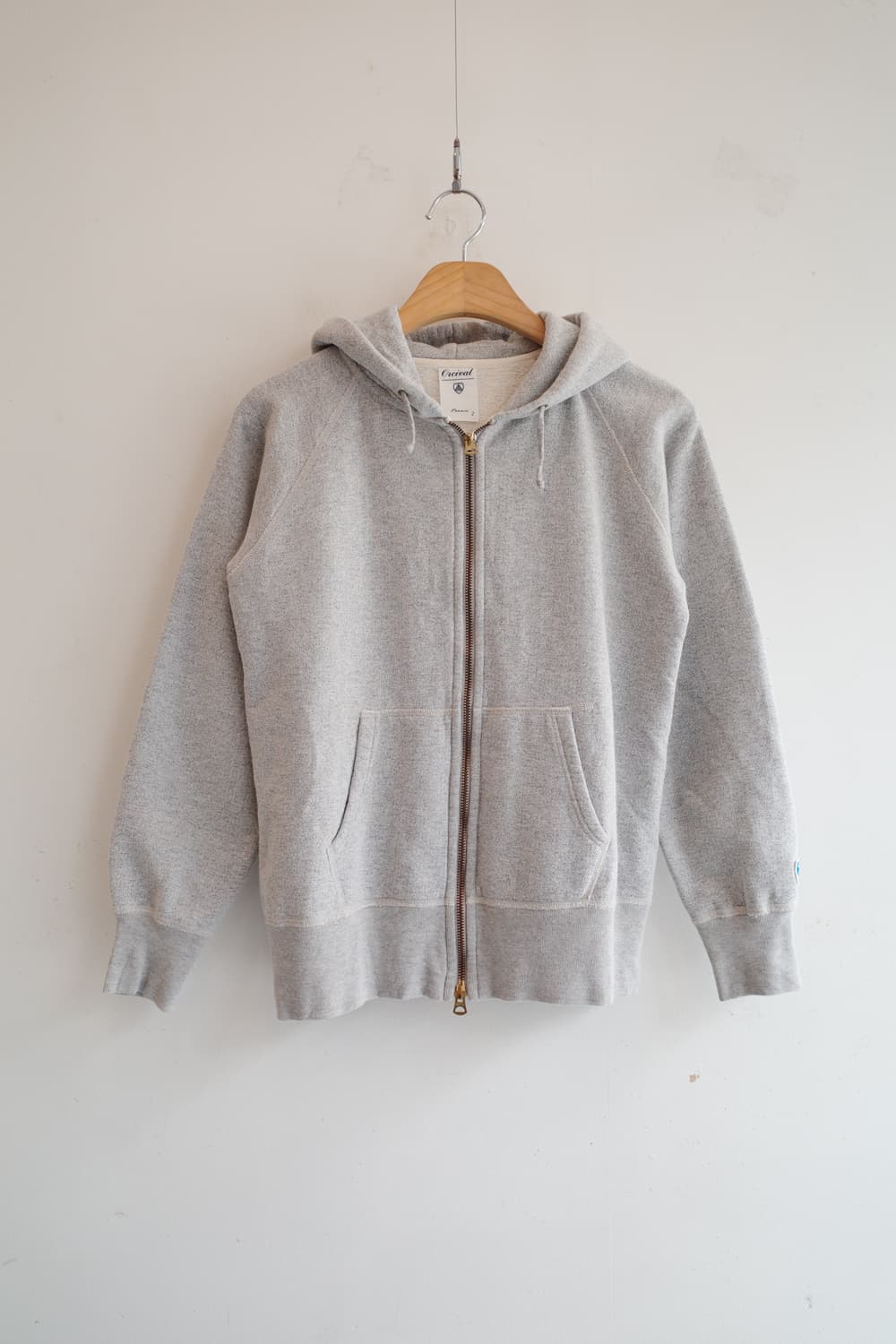 Orcival 오르치발 멜란지 코튼 투웨이집업 후디 상품이미지1