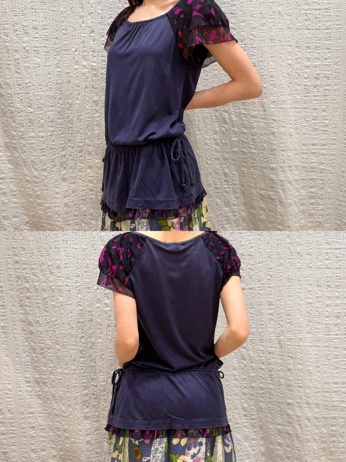 SONIA RYKIEL Y2K Sheer Sleeve Blouse 상품이미지6