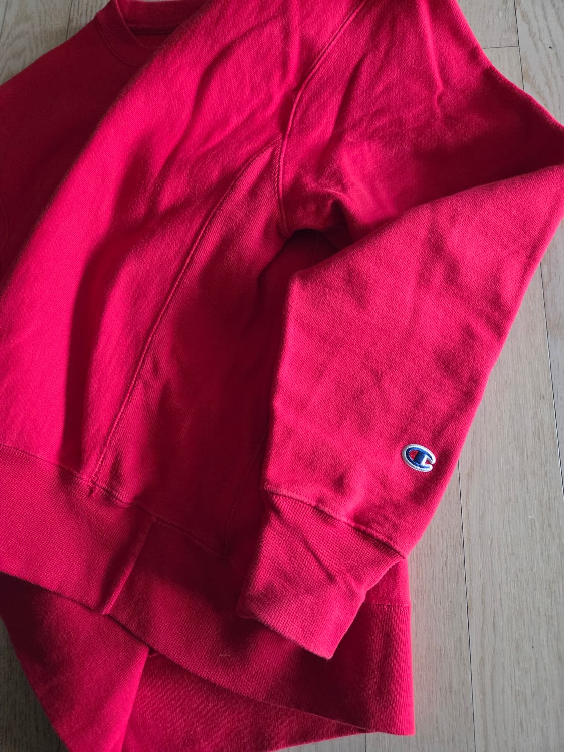 챔피온 리버스 위브 맨투맨 빨간색 M 상품이미지4