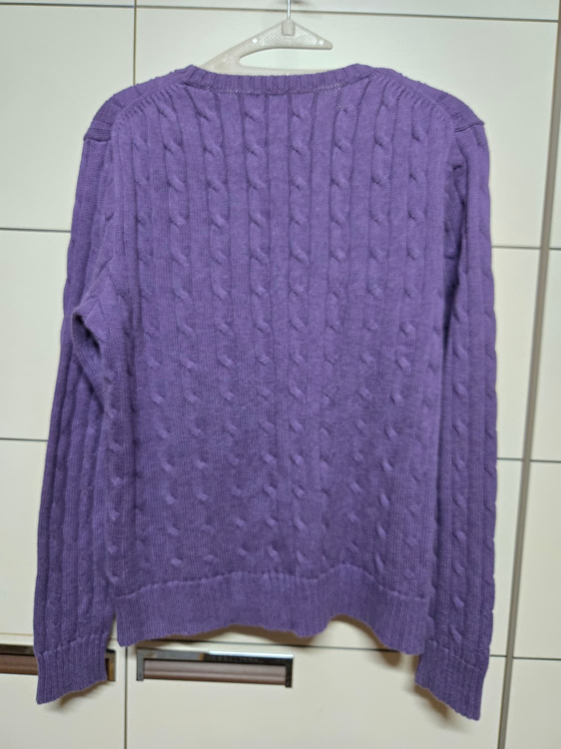 폴로 랄프로렌 여성 케이블 니트(라벤더색상) 상품이미지3