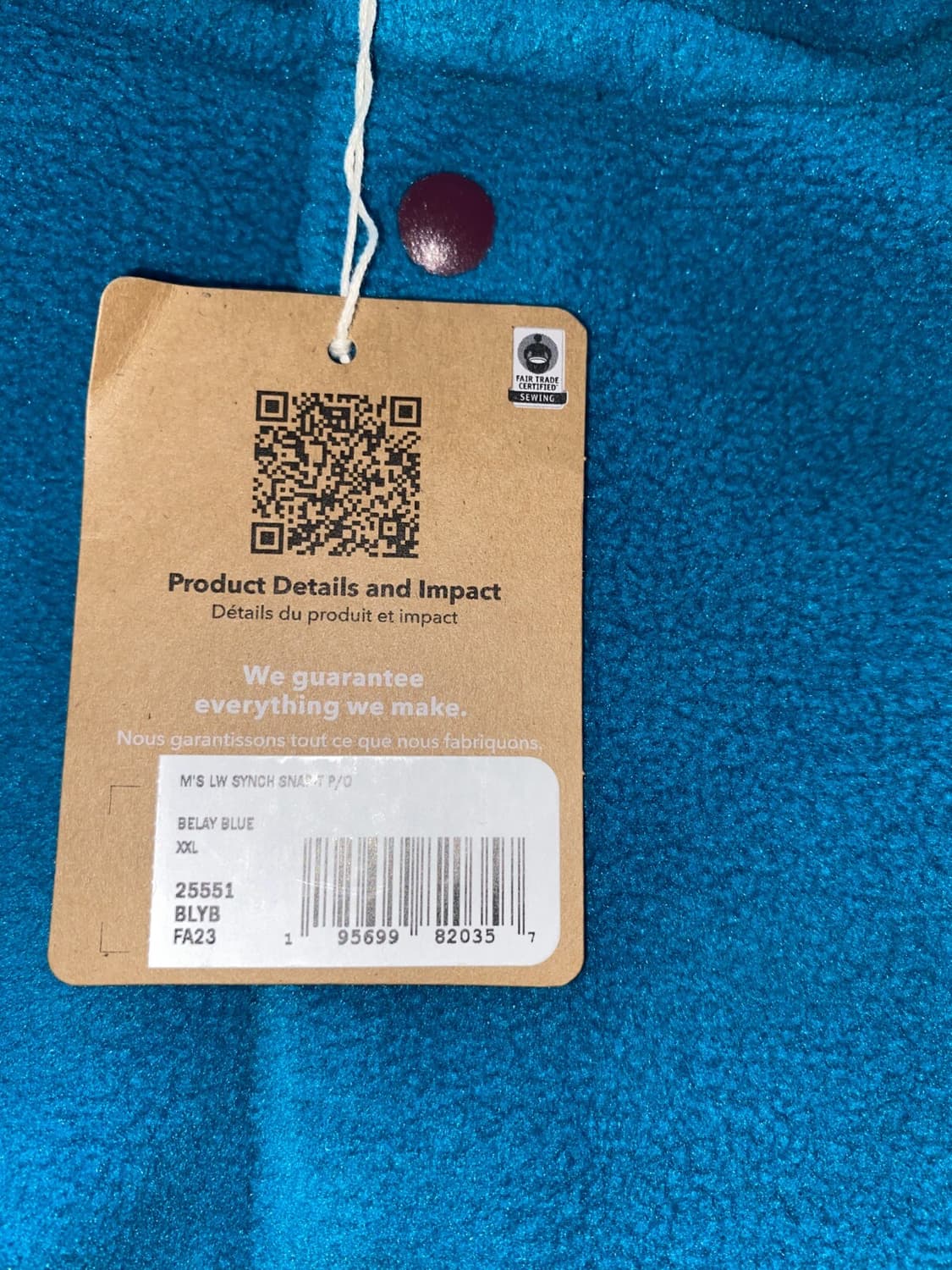 23FW 파타고니아 신칠라 스냅-T 터콰이즈/퍼플 상품이미지6