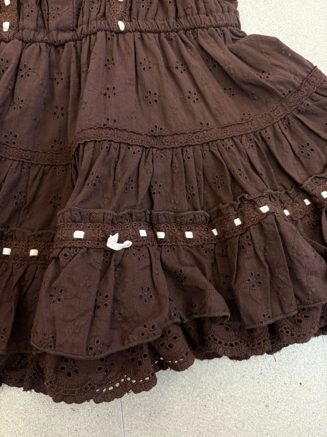 리즈리사 브라운 나시 원피스 상품이미지5