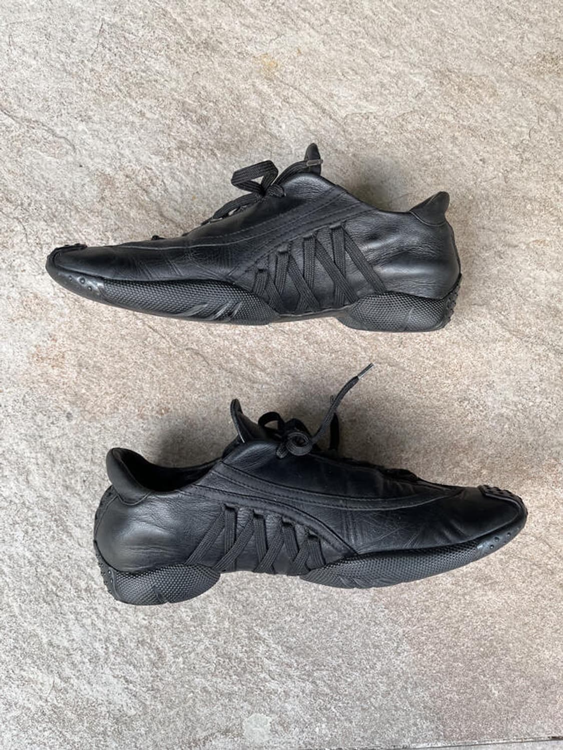 디올 2003aw 블랙 레더 코르셋 스니커즈 상품이미지1