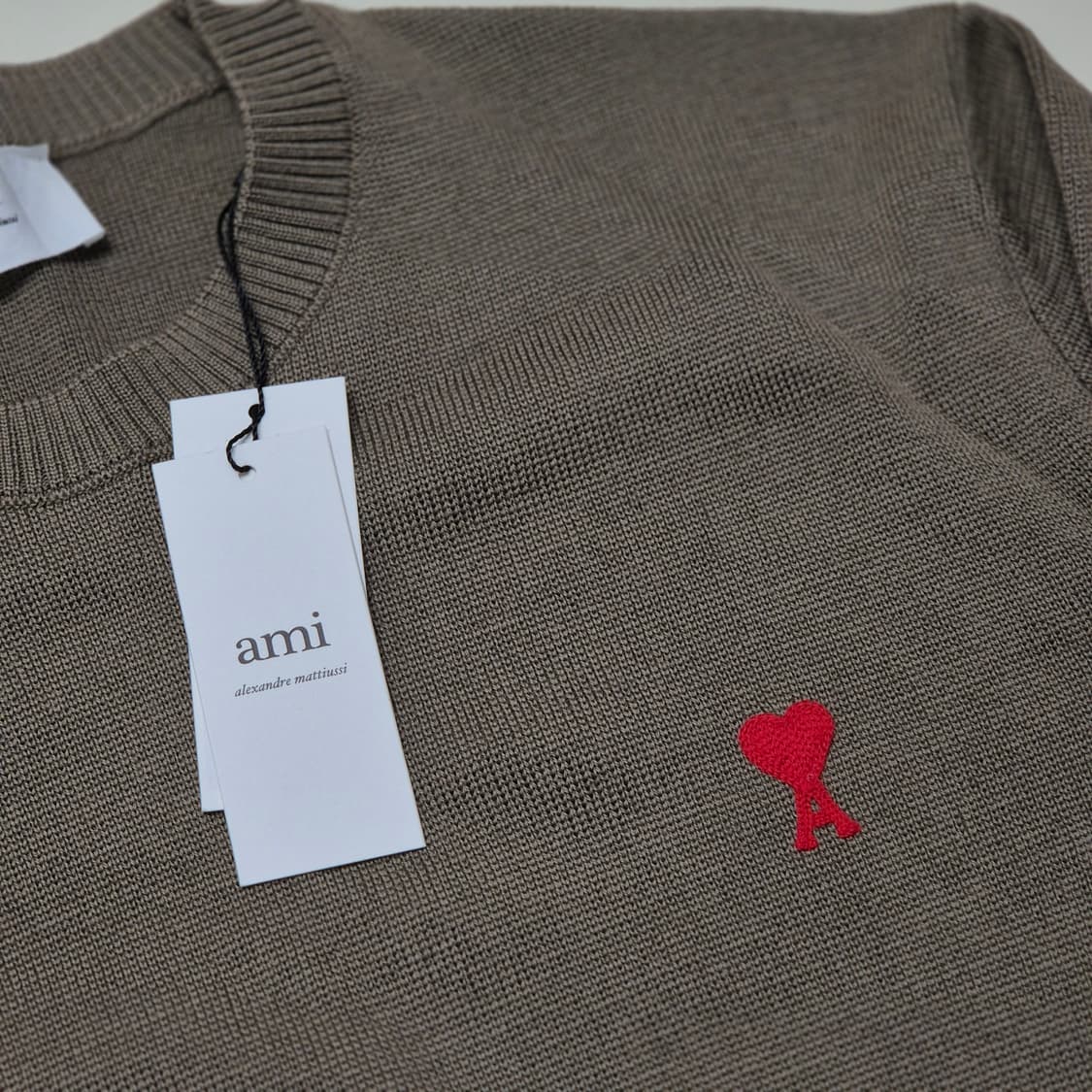 아미 스몰 하트 로고 울 니트 토프 XL 상품이미지2