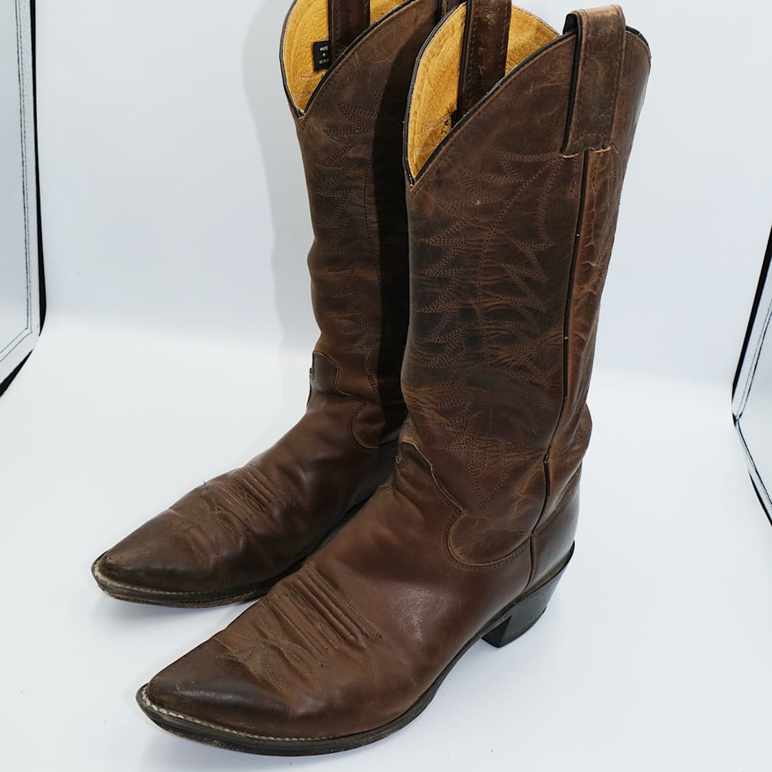 빈티지 저스틴 웨스턴 레더 부츠 8.5B(265 사이즈) BT26501 상품이미지4