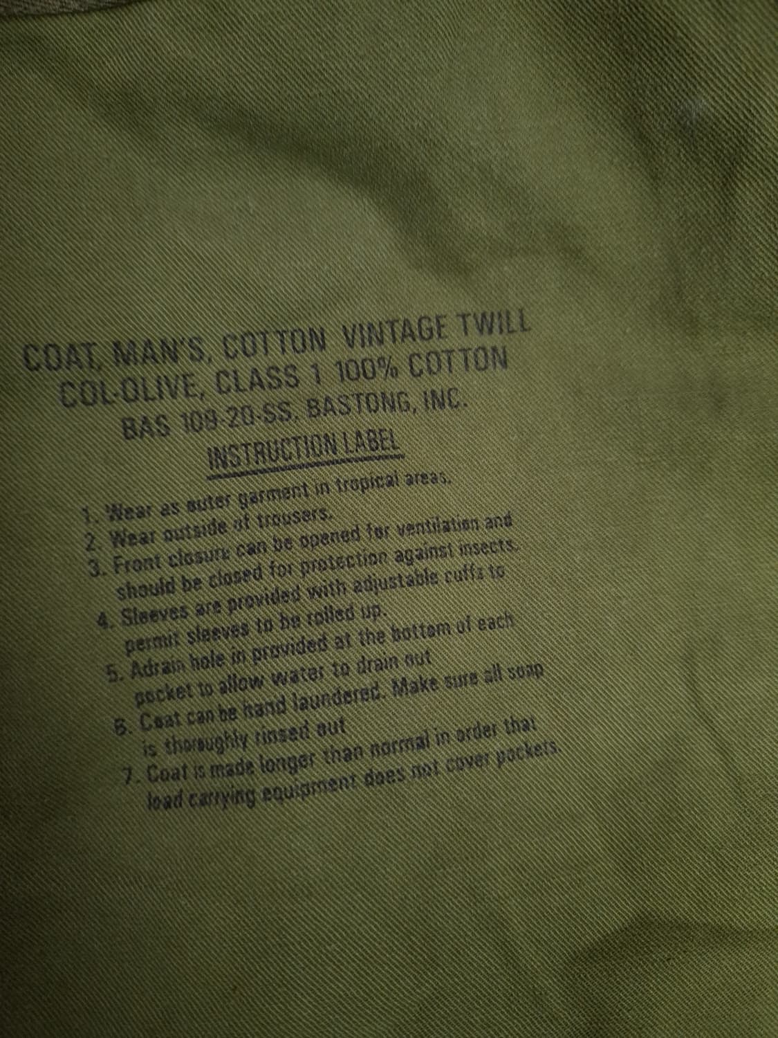 오리지날 바스통 107 정글퍼티그 상품이미지4