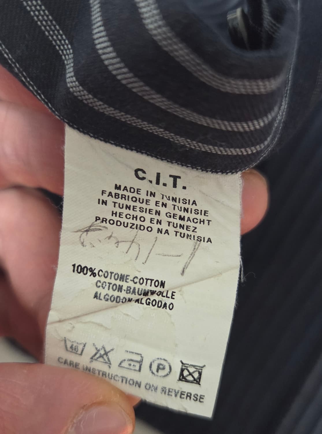 아르마니 꼴레지오니 스트라이프 셔츠 상품이미지5