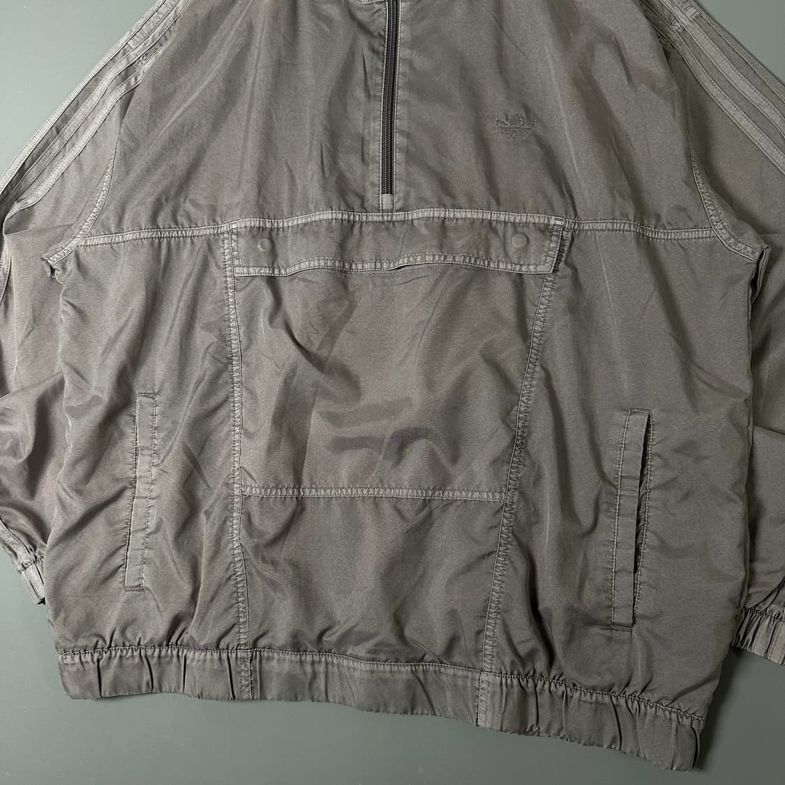 아디다스 워시 트랙자켓 아노락 바람막이 그레이 XL [013106] 상품이미지3