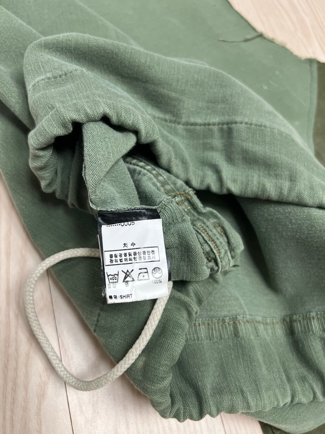 올드파크 / 우븐 패치워크 라운드 아노락 / F 상품이미지10