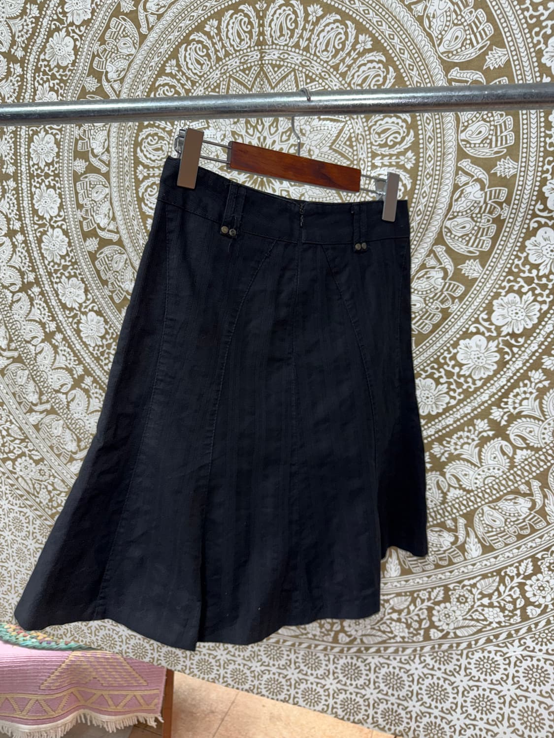 빈티지 여성 코튼 미디스커트  상품이미지5