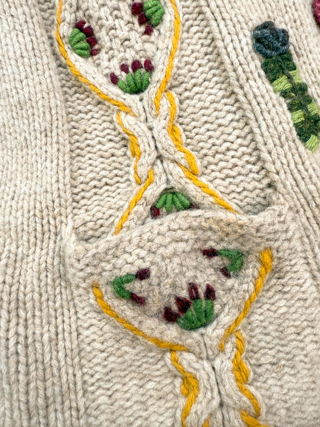 봄꽃 정원 자수 후드 가디건 상품이미지6